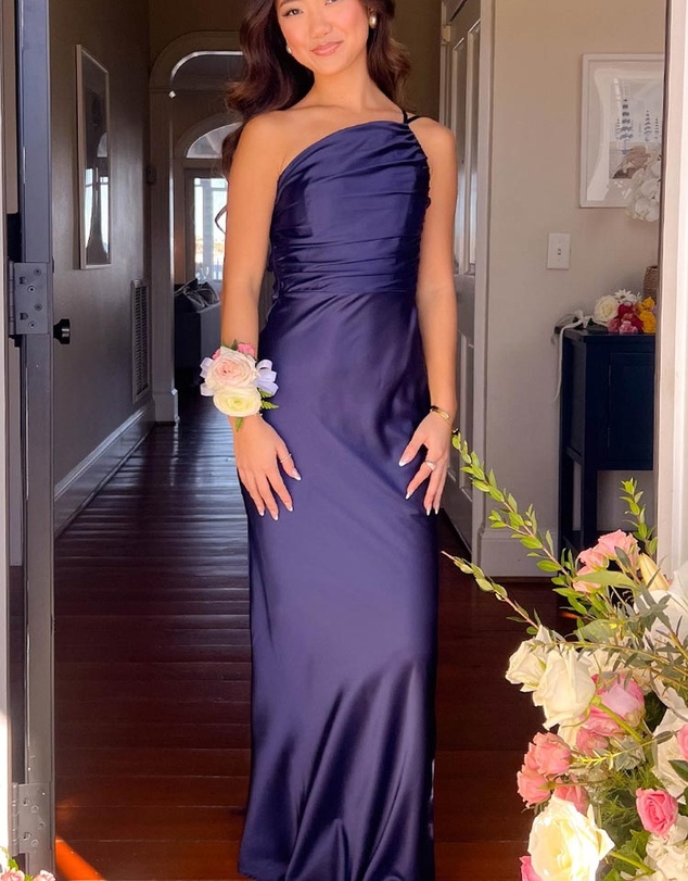 Beginning Boutique - Tina Navy Formal Maxi Dress