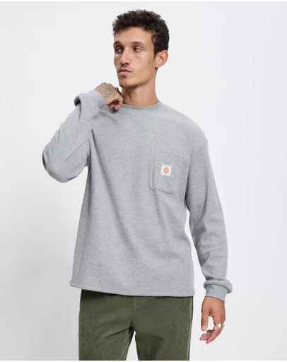 Rhythm - Vintage Pocket LS Waffle T-Shirt