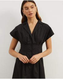Atmos&Here - Marcy Pin Tuck Midi Dress