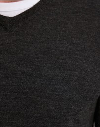 Oxford - Basic V-Neck Pure Wool Pullover