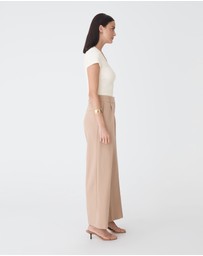Forcast - Devon Scoop Neck Rib Tee