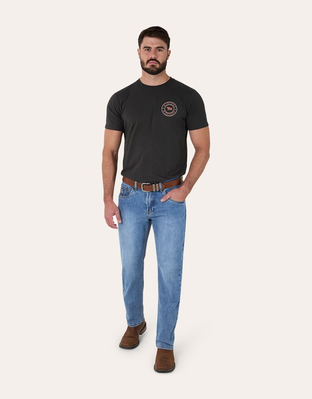 Ringers Western - Muster Mens Slim Straight Fit Mid Rise Jeans