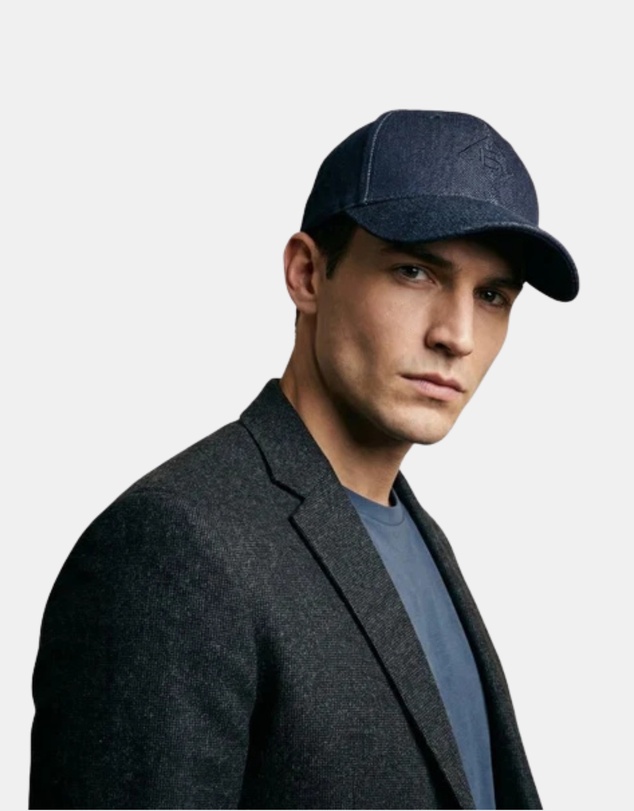 Henry Bucks - BEAUCAIRE Dark Denim Cap Hat INDIGO