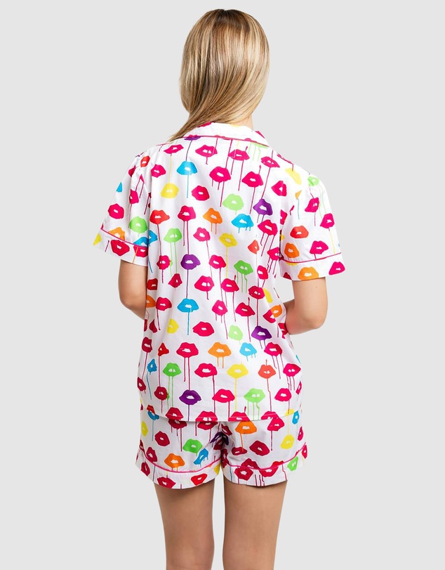 Sant And Abel - Women's Drawbertson Drippy Lips Short PJ Set