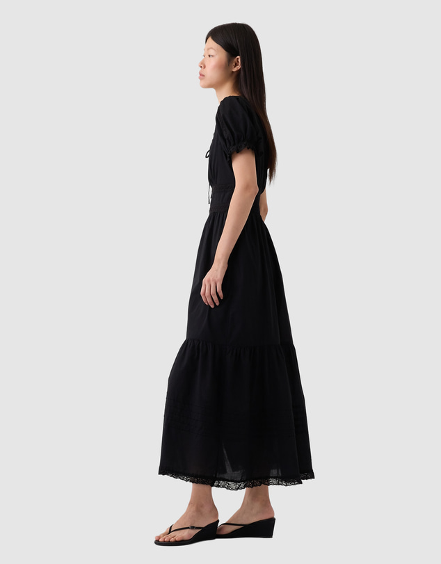 GAP - SS Lace Insert Button Maxi Dress