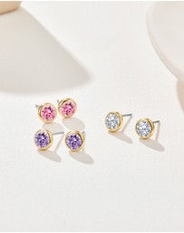 Mestige - Candy Floss Earrings Set - 18K Gold Plated