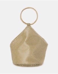 Olga Berg - Bianca Ball Mesh Handle Bag