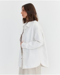 ALEXANDRA - Basen Shacket White Denim