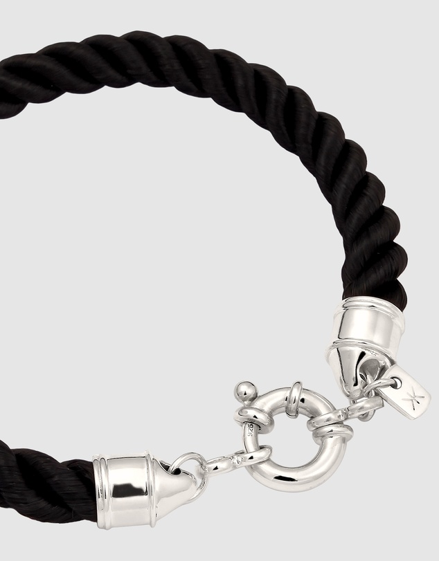 Kuzzoi - ICONIC EXCLUSIVE - Twisted Cord Bracelet in 925 Sterling Silver