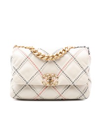 Pre-Loved by Azura Reborn - Pre-Loved Medium Lambskin Stitched 19 Flap