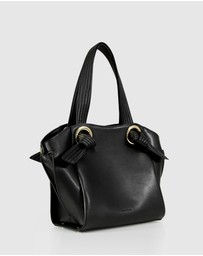 Belle & Bloom - Heart Of Gold Leather Shoulder Bag