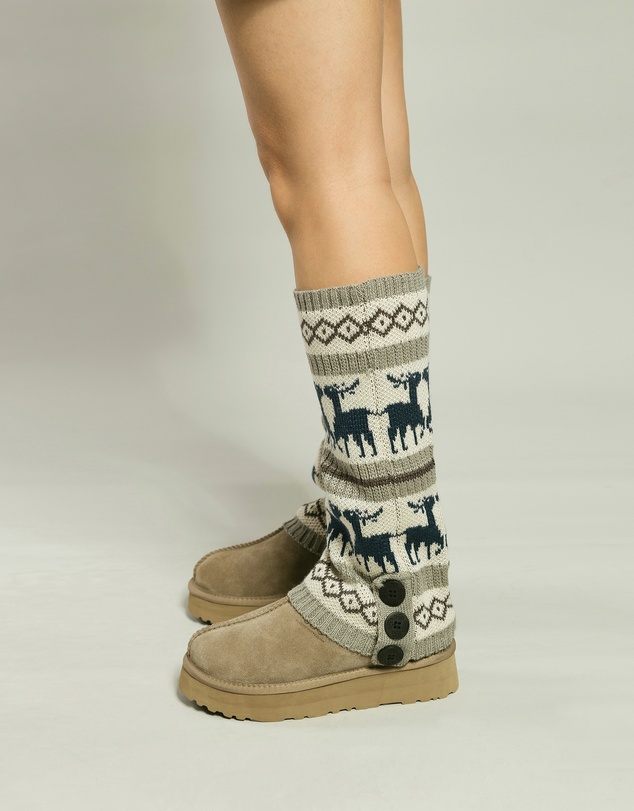 Ozwear Connection Uggs - Ugg Cardy Stretchy Knit Leg Warmers Slouch Socks