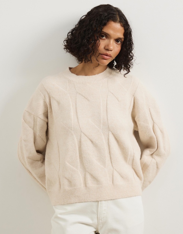 Atmos&Here - Stella Cable Knit Oversized Knit Jumper