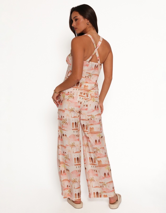 Petal & Pup - Devina Pants - Tan Print