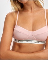 Cotton On Body - Branded Cotton Balconette Bralette