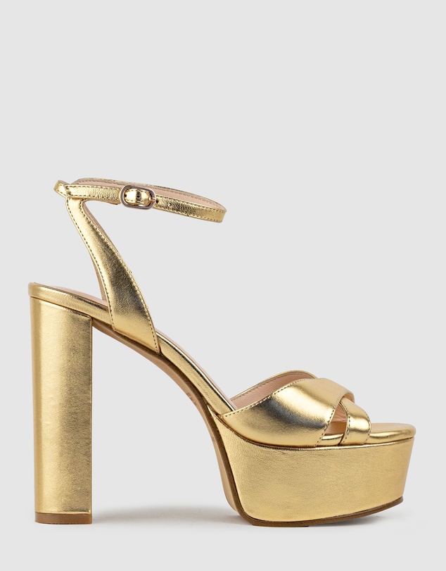 Edward Meller - RACHEL125 Crossover Platform Sandal