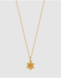 By Charlotte - Daffodil March Birth Flower Necklace