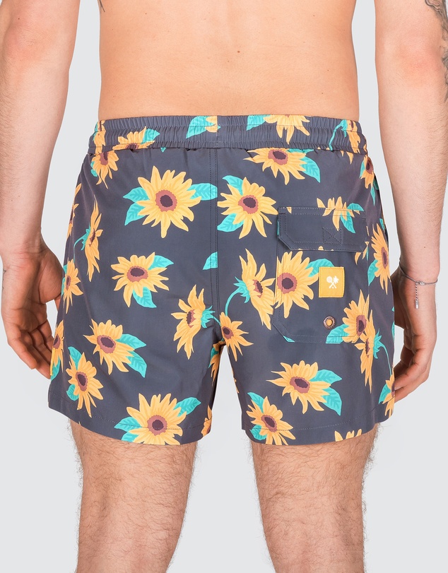 Skwosh - Sunny Boy Men's Eco Swim Shorts in Charcoal