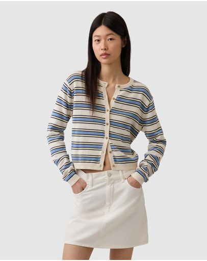 Blue White Stripe