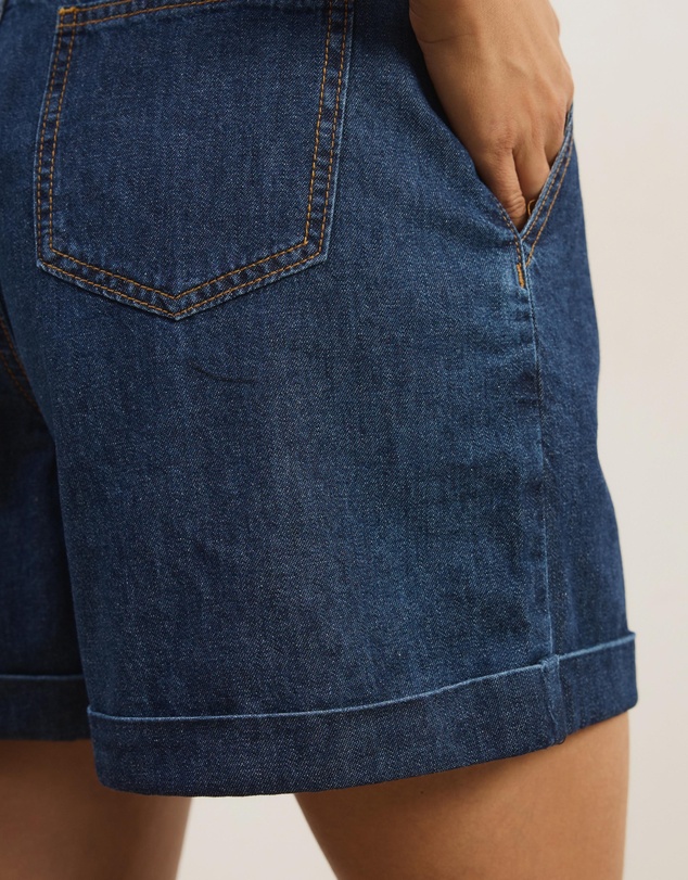 Atmos&Here - Fia Chambray Denim Shorts