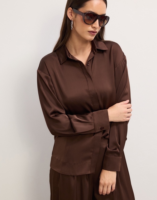The Fated - Josephine Satin Shirt