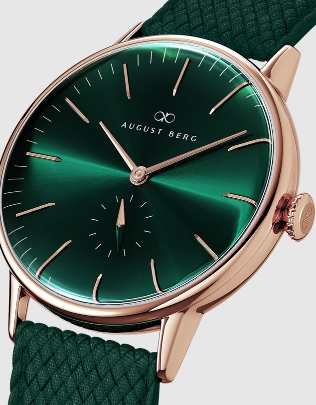 August Berg - Serenity 40mm Green Watch