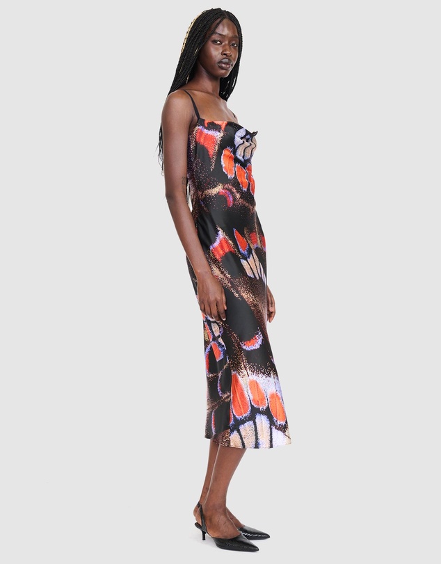 Staud - Evangeline Silk Midi Dress