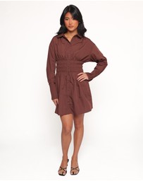 Petal & Pup - Wallace Mini Dress - Chocolate