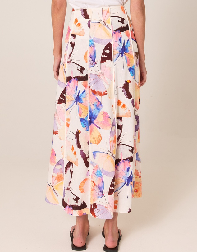 Fate + Becker - Mariposa Print Maxi Skirt