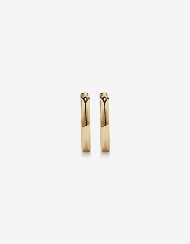 Michael Hill - 10mm Small Polished Huggie Earrings in 10kt Yellow Gold