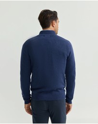 Oxford - Robert Zip Neck Knit Pullover