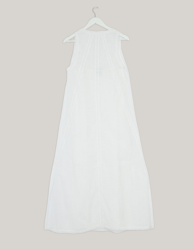 Revibe - Repaired Minima Esenciales Orsa Cotton Lace Midi Dress - AU 10