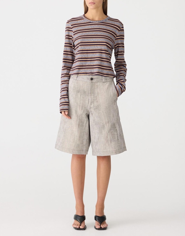 Bassike - Vintage Stripe Baby Long Sleeve T-Shirt