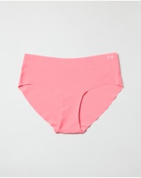 Under Armour - 3-Pack UA Pure Stretch No Show Hipster Briefs