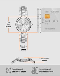 Armani Exchange - Silver Tone Analogue Watch