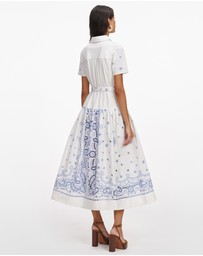 Self Portrait - Embroidered Midi Dress
