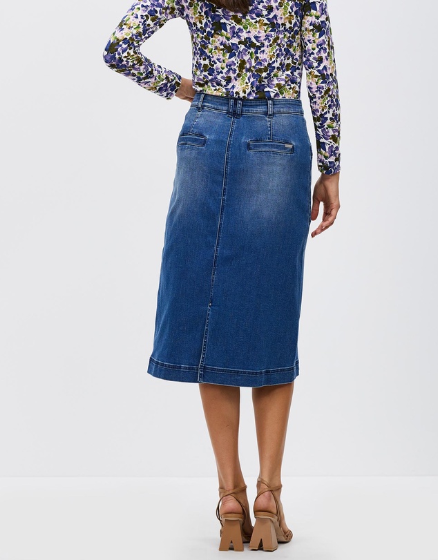 David Lawrence - Olson A Line Denim Skirt