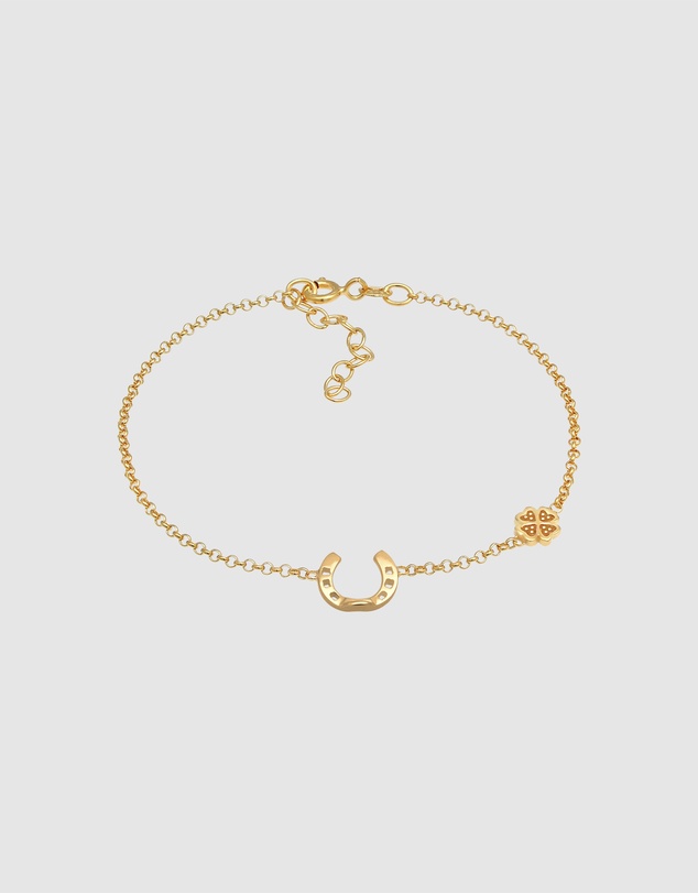 Elli Jewelry - Bracelet Horseshoe 925 Sterling Silver Gold-Plated