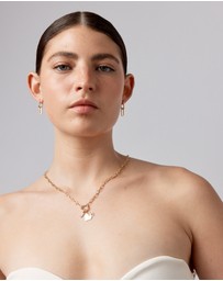 Michael Hill - Paperclip Huggie Drop Earrings in 10kt Yellow Gold