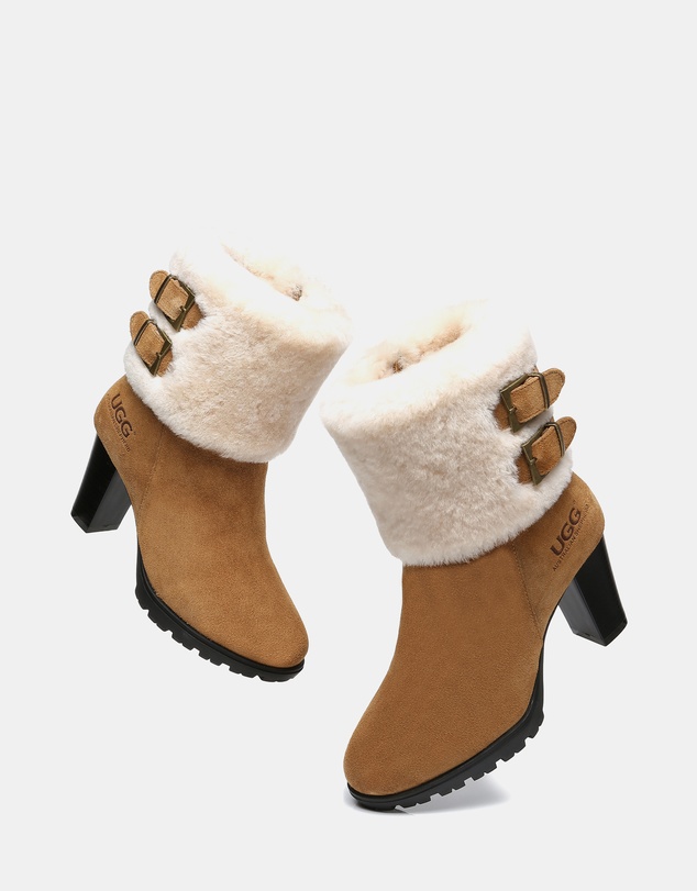 EVERAU - Australian Shepherd Ugg Candice Cow Suede Upper Boots