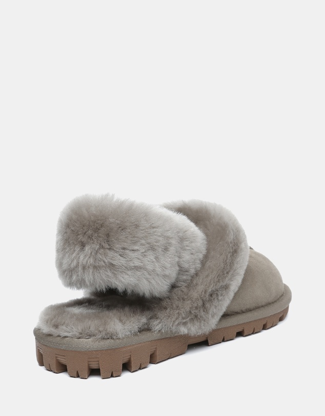 EVERAU - Australian Shepherd Ugg Waffle Fluffy Double Faced Sheepskin Upper House Shoes