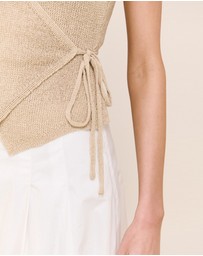 Staple the Label - Marnie Knit Wrap Top