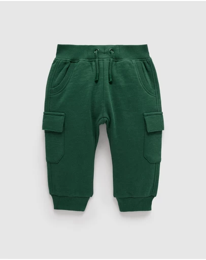 Purebaby - Cargo Track Pant -Kids-Babies