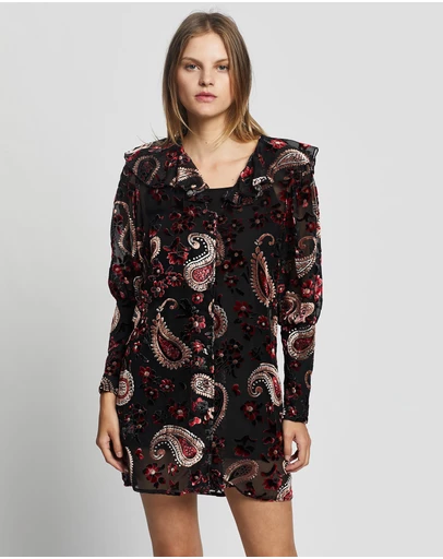 LENNI the label - Firefly Burnout Sleeved Dress