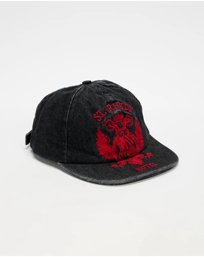 RHUDE - St. Rhude Seal Denim Curved Brim Hat