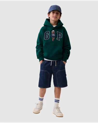GAP - Brannan Fleece PO Logo Hood - Teens