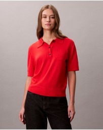 Calvin Klein - Merino Wool Polo Jumper