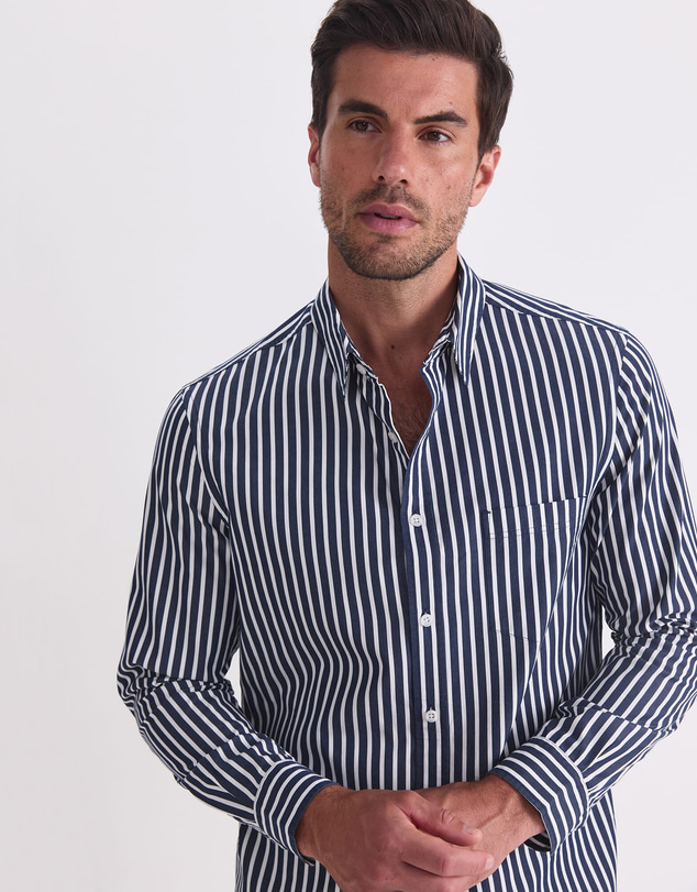 Sportscraft - Ryan Stripe Long Sleeve Shirt