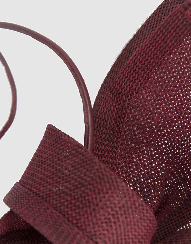 Max Alexander - Wine Bow Fascinator
