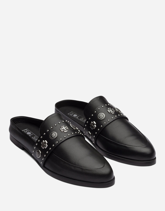Sol Sana - TUESDAY SLIDE BLACK/SILVER WESTERN
